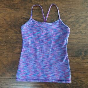 Lululemon Purple and Blue Women's Tank Top Size 6